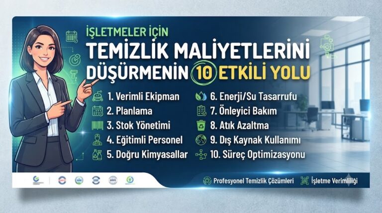 🏢 İşletmeler İçin Temizlik Maliyetlerini Düşürmenin 10 Etkili Yolu